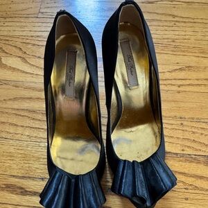 Ted baker black satin heels